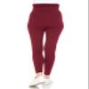 Leggings Depot Women's Maternity Leggings Over The Belly Pregnancy Casual Yoga Tights (Burgundy, X-Large) view 3