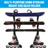 Poskad Snowboard Wall Mount Rack Display Wall Holder,Adjustable Storage Layers Space Saving Design,Home and Garage SKi Board Storage. (1 Set) view 3