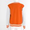 JanJean Kids Boys Varsity Jacket Letterman Jacket Baseball Jacket Long Sleeve Button Down Casual Outwear School Wear Orange 7-8 Years view 4