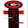 SWEN Products Georgia Bulldogs Steel Metal Lawn Scoreboard view 1