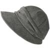 CHARM Womens Newsboy Winter Hat - Organic Cotton Bonnet Visor Casquette Chemo Cap Gray view 1