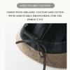 CHARM Womens Newsboy Winter Hat - Organic Cotton Bonnet Visor Casquette Chemo Cap Gray view 3