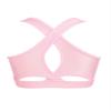 Hedmy Kids Girls Stretch Sports Bra Girls Training Bra Crop Tank Top Cami for Children Racer Back Top Vest Pink 6 Years view 2