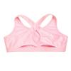 Hedmy Kids Girls Stretch Sports Bra Girls Training Bra Crop Tank Top Cami for Children Racer Back Top Vest Pink 6 Years view 4
