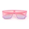 FEISEDY Kids Sunglasses, Flat Top Shield Square Sunglasses with Rimless Fashion Shades for Age 1-7, B4061 view 2