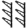 Poskad Snowboard Wall Mount Rack,Adjustable Storage Layers Space Saving Design,Home and Garage SKi Board Storage. (3 Set) view 3