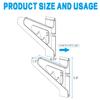 Poskad Snowboard Wall Mount Rack,Adjustable Storage Layers Space Saving Design,Home and Garage SKi Board Storage. (3 Set) view 4