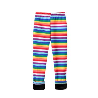 Girl Winter Thick Warm Pant Kids Pants Plus Velvet Leggings Baby Warm Trousers Children Clothing Infant Slim Pants (Multicolor, 6-7 Years)