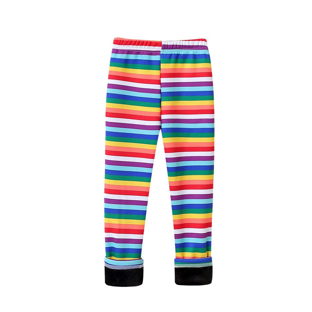 Girl Winter Thick Warm Pant Kids Pants Plus Velvet Leggings Baby Warm Trousers Children Clothing Infant Slim Pants (Multicolor, 6-7 Years)