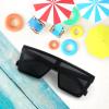 FEISEDY Kids Sunglasses, Flat Top Shield Square Sunglasses with Rimless Fashion Shades for Age 1-7, B4061 view 4