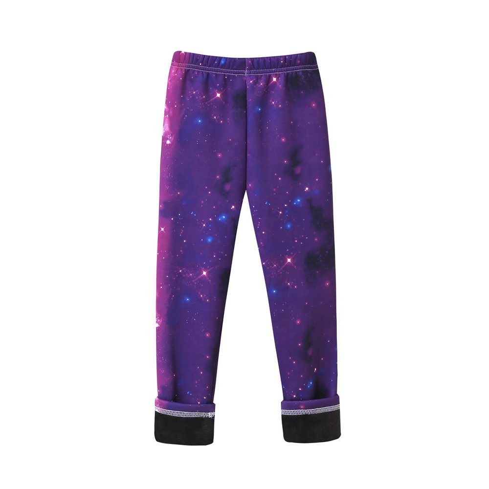 Girl Winter Thick Warm Pant Kids Pants Plus Velvet Leggings Baby Warm Trousers Children Clothing Infant Slim Pants (Purple, 7-8 Years)