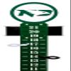SWEN Products North Dakota Fighting Hawks Steel Metal Lawn Scoreboard view 1