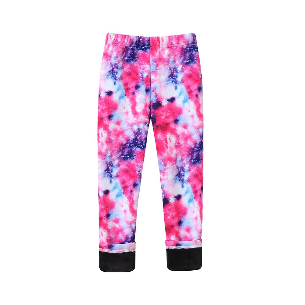 Girl Winter Thick Warm Pant Kids Pants Plus Velvet Leggings Baby Warm Trousers Children Clothing Infant Slim Pants (Pink, 3-4 Years)