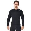 2MM Neoprene Two Piece Wetsuit, Neoprene Surfing Bodyboarding Diving Suit for Men Women Snorkeling Scuba Diving,Men,XXL view 2