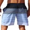 ELETOP Men's Swim Trunks Quick Dry Bathing Suit Swimming Board Shorts Mesh Lining Beach Swimwear Stripe Blue XL view 2