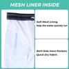ELETOP Men's Swim Trunks Quick Dry Bathing Suit Swimming Board Shorts Mesh Lining Beach Swimwear Stripe Blue XL view 3