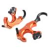 AMEYXGS Bow Release Archery Release Aids 3 or 4 Fingers Thumb Automatic Aluminum Trigger Caliper with D-Loop Rope for Compound Bow(Orange) view 1