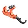 AMEYXGS Bow Release Archery Release Aids 3 or 4 Fingers Thumb Automatic Aluminum Trigger Caliper with D-Loop Rope for Compound Bow(Orange) view 3