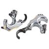 AMEYXGS Bow Release Archery Release Aids 3 or 4 Fingers Thumb Automatic Aluminum Trigger Caliper with D-Loop Rope for Compound Bow(Charcoal) view 1