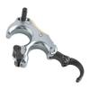 AMEYXGS Bow Release Archery Release Aids 3 or 4 Fingers Thumb Automatic Aluminum Trigger Caliper with D-Loop Rope for Compound Bow(Charcoal) view 3
