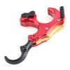AMEYXGS Bow Release Archery Release Aids 3 or 4 Fingers Thumb Automatic Aluminum Trigger Caliper with D-Loop Rope for Compound Bow(Red) view 3