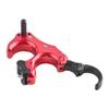 AMEYXGS Bow Release Archery Release Aids 3 or 4 Fingers Thumb Automatic Aluminum Trigger Caliper with D-Loop Rope for Compound Bow(Red) view 4