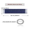 Aukmla Shawls and Wraps for Evening Dresses with Crystal Buckle Weddings Accessories for Bride and Bridesmaids (F-Navy Blue) view 3