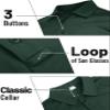 TACVASEN Men's Long Sleeve Polo Shirts Quick Dry Tactical Golf Collared Lightweight Work Breathable Moisture Wicking Outdoor Dark Green S view 3