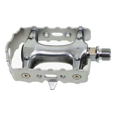 M-Wave Unisex_Adult Steady A4 Bicycle Pedals, Silver, 64 x 94 mm