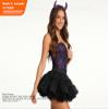Bonnie Z. Leonardo Glitter Purple Padded Devil Horns Headband view 3
