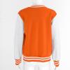 winying Kids Boys Girls Varsity Baseball Cotton Jacket Long Sleeve Banded Collar Jacket Varsity Letterman Coat Orange 7-8 Years view 4