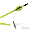500 Spine Arrow 25 Inch Arrow Target Practice Arrow Hunting Arrow Carbon Arrows Compound Bow Recurve Bow Adult Youth Archery Indoor Outdoor Shooting Field Tip 24pc view 2