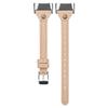 Leather Watch Bands for Fitbit Charge 5,Women Men Sport Leather Watch Strap Replacement Wristband Adjustable 5.5-8.0 inch Wrist Compatible for Fitbit Charge 5 - Apricot view 2