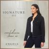 Angels Forever Young Women's Signature Denim Jacket, Black, Small view 2