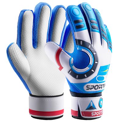 Sportout Kids Goalkeeper Gloves, Soccer Goalie Gloves with Double Wrist Protection and Non-Slip Wear Resistant Latex Material to Prevent Injuries
