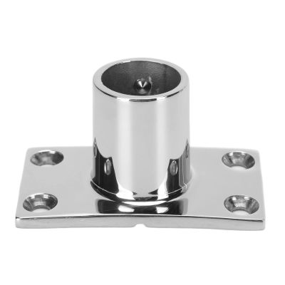 90 Degree Rectangle Bases Boat Marine Hand Rail Fittings Tube Stainless Steel 1in for Ship