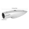 Boat Handles, 4.9 * 0.9 * 1.1in 7/8" 5-1/2 Degree 316 Stainless Steel Silver Boat Grab Handle view 2