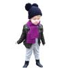Ikevan 1-5 Years Toddler Girls PU Lapel Leather Jacket Ins Children's Baby Short Leather Jacket Turn-down Short Clothes (Black, 3-4 Years) view 1