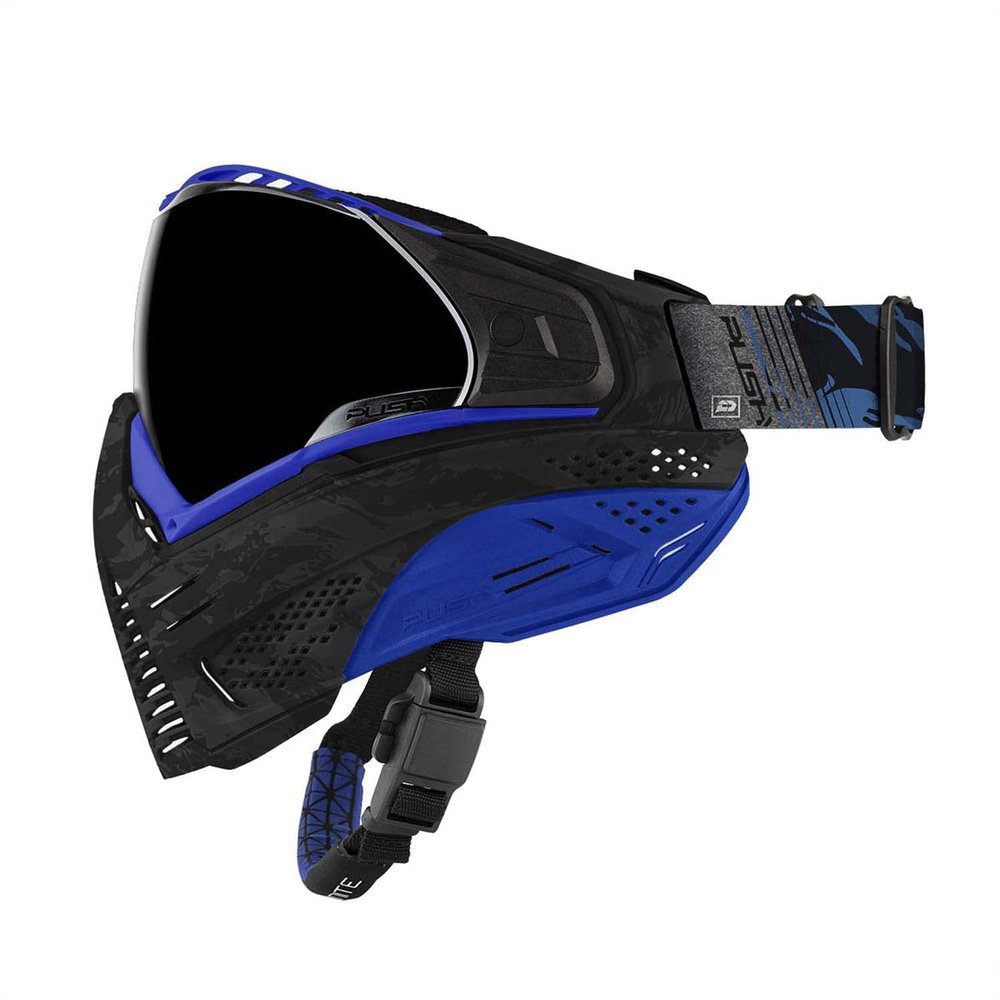 Push Unite Paintball Goggles & Case - Camo Blue