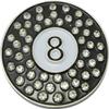 ReadyGOLF: 8 Ball Golf Ball Marker & Hat Clip with Crystals view 1