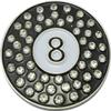 ReadyGOLF: 8 Ball Golf Ball Marker & Hat Clip with Crystals view 2