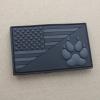 K9 Paw American Flag PVC Dog Patch [Blackout Subdued] Compatible with Velcro Patches for Dog Harness, Dog Patches, Hat Patches, PVC Patches, Molle Patches view 1