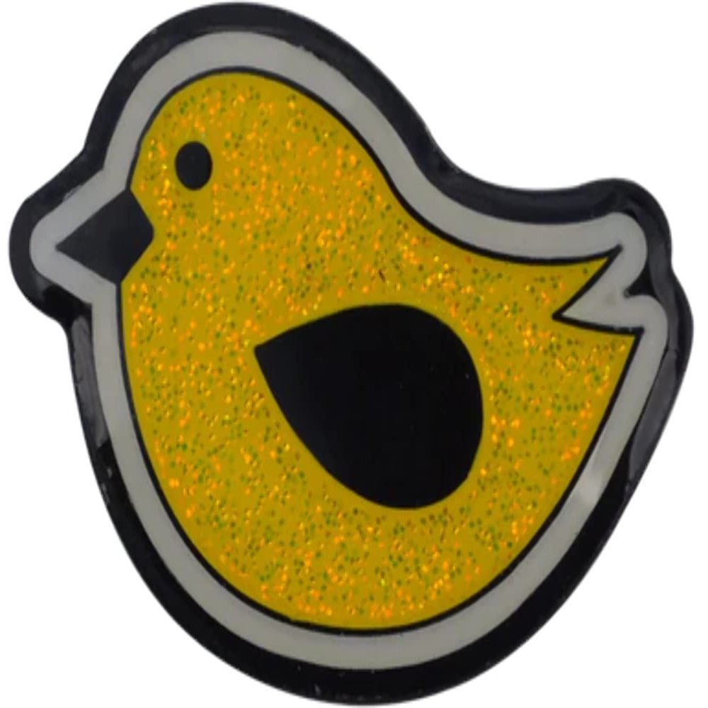 ReadyGOLF Birdie Hunting Glitter Ball Marker & Hat Clip - Yellow