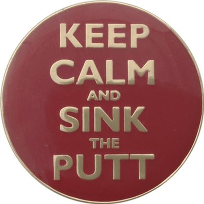 ReadyGOLF: Keep Calm and Sink The Putt Ball Marker & Hat Clip