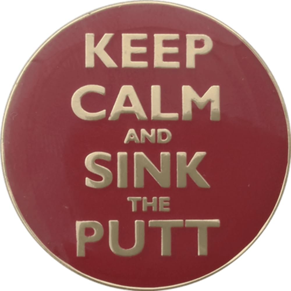 ReadyGOLF: Keep Calm and Sink The Putt Ball Marker & Hat Clip