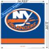 Trends International NHL New York Islanders - Logo 21 Wall Poster, 14.72" x 22.37", Premium Poster & Push Pin Bundle view 3
