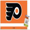 Trends International NHL Philadelphia Flyers - Logo 21 Wall Poster, 14.72" x 22.37", Premium Poster & Push Pin Bundle view 1