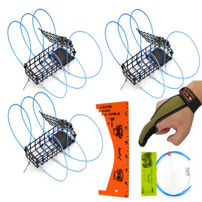 AirFly Castable Crab Trap for Pier, Jetty & Surf - 6-Loop Fishing Pole Crab Trap | Dungeness, Blue & Rock Crabs | Lead-Free | CA, OR, WA, MD & FL, Made in USA