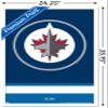 Trends International NHL Winnipeg Jets - Logo 21 Wall Poster, 22.375" x 34", White Framed Version view 3