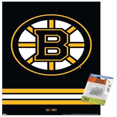 Trends International NHL Boston Bruins - Logo 21 Wall Poster with Push Pins